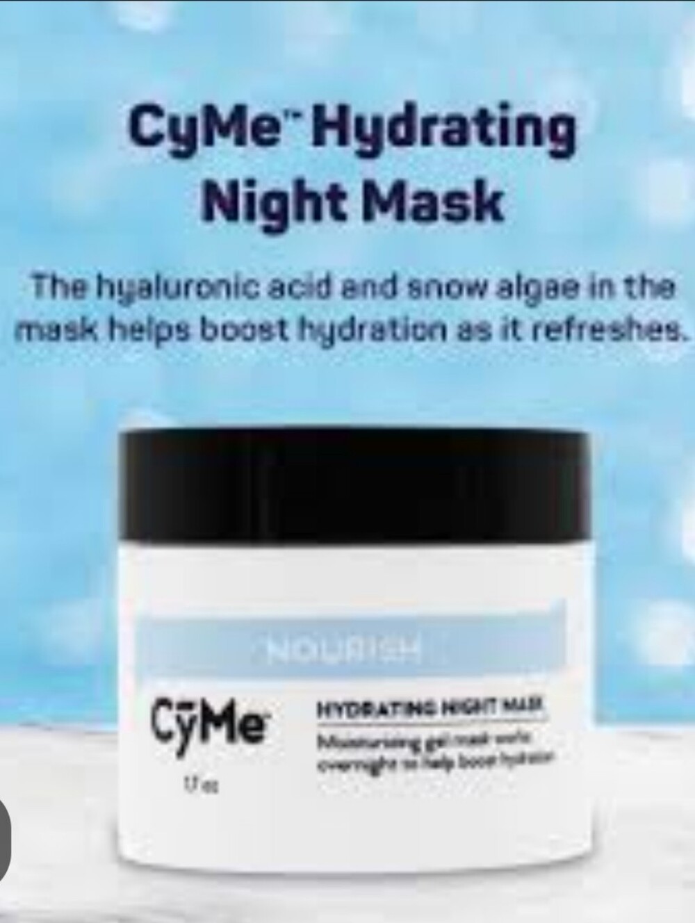 CyMe Nourish Hydrating Night Mask